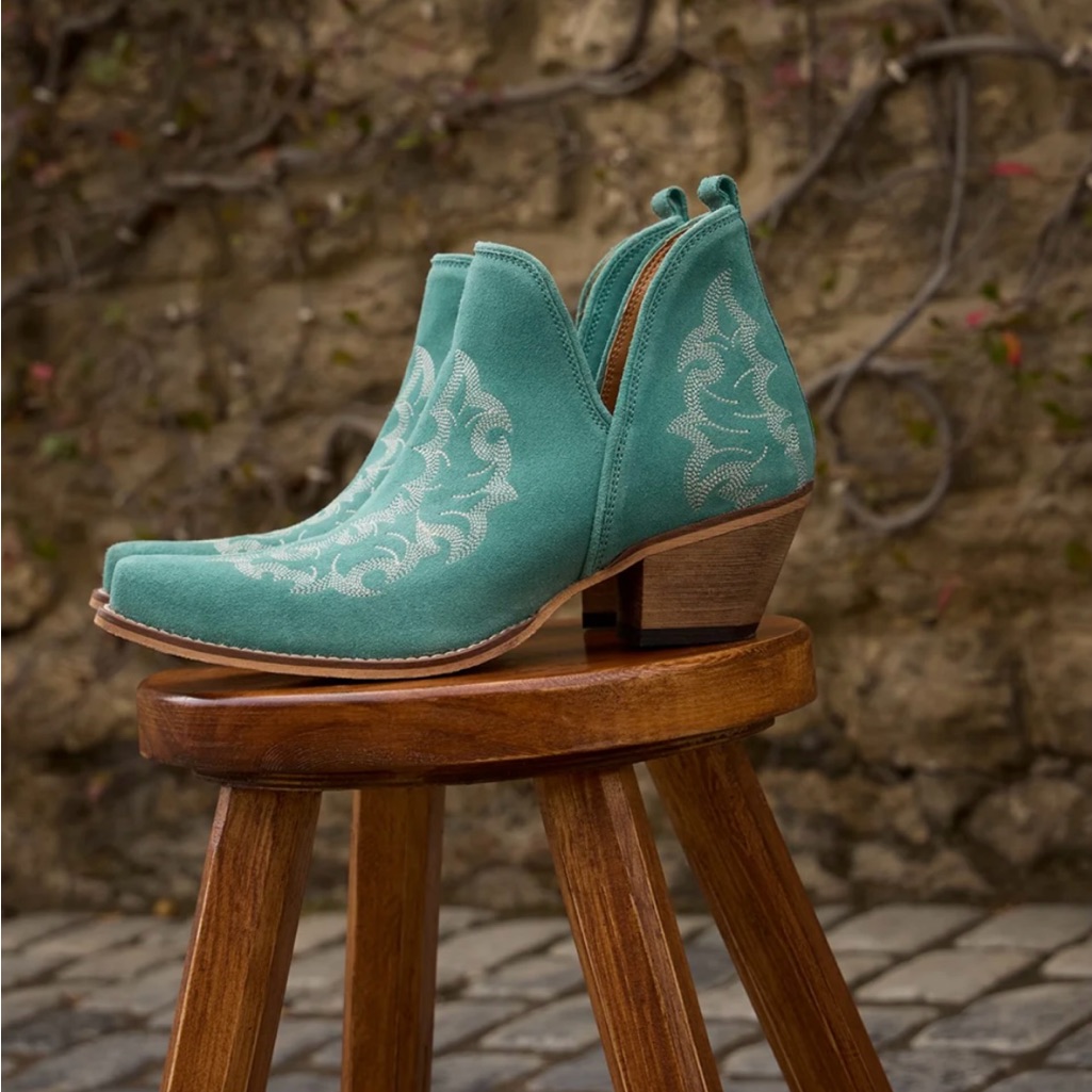 Myra-Trail Runner Booties In Sky Blue